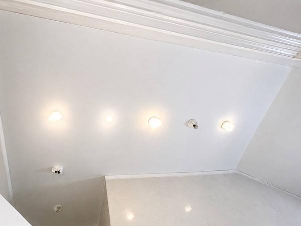 Clean ceiling after black mould removal — London